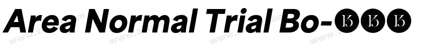 Area Normal Trial Bo字体转换